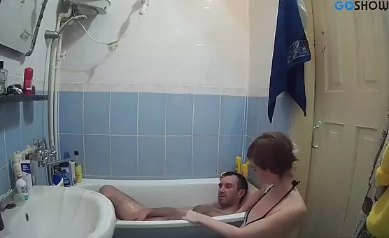 Oral Pleasure Steamy Bathroom Encounter with Blowjobs and Cunnilingus